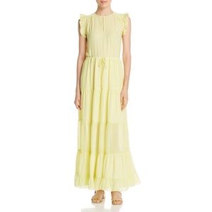 Scotch & Soda Bamboo Beach yellow maxi dress